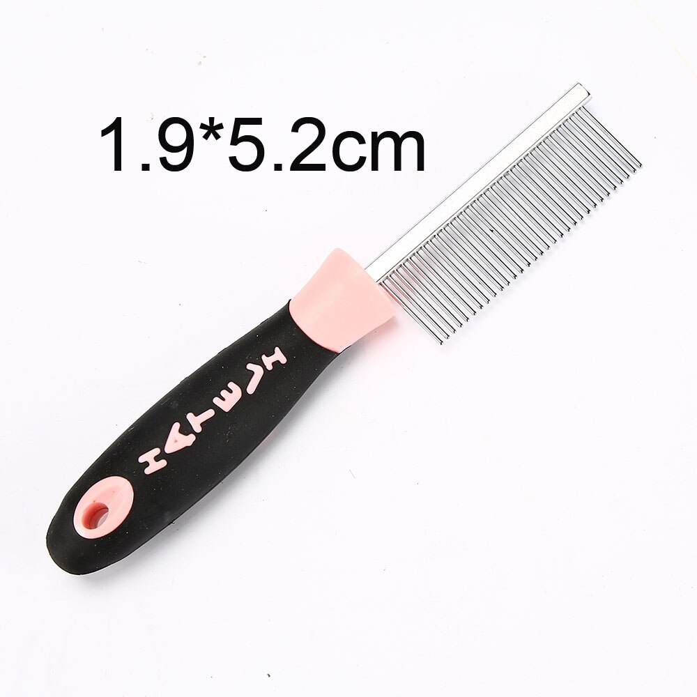 Pet grooming pentes gato escova para cães removedor de pêlos slicker animais de estimação deseping pente hackle para gato grooming ferramenta zx0010: Pink