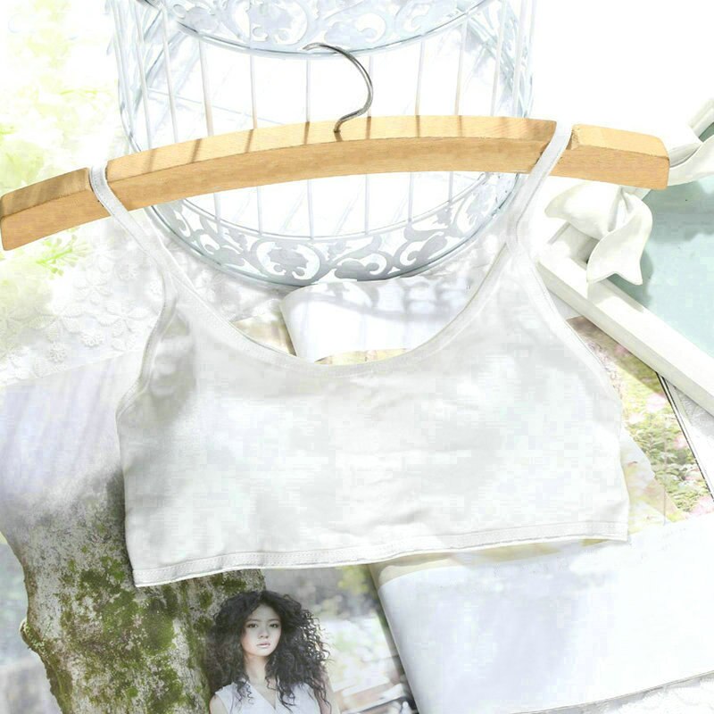 5 pçs/lote adolescente menina underwear puberdade estudantes treinamento sutiã de algodão esporte sem fio sutiãs adolescente crianças menina fina treinamento sutiãs