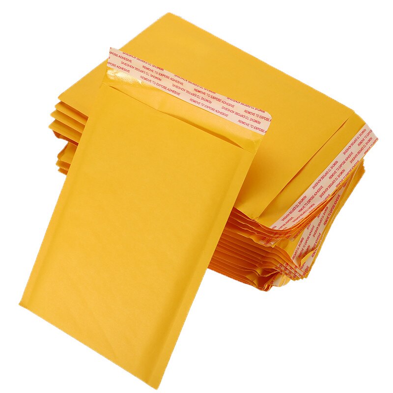100 Stks/partij Kraftpapier Bubble Enveloppen Tassen Verschillende Specificaties Mailers Padded Envelop Met Bubble Mailing Zak