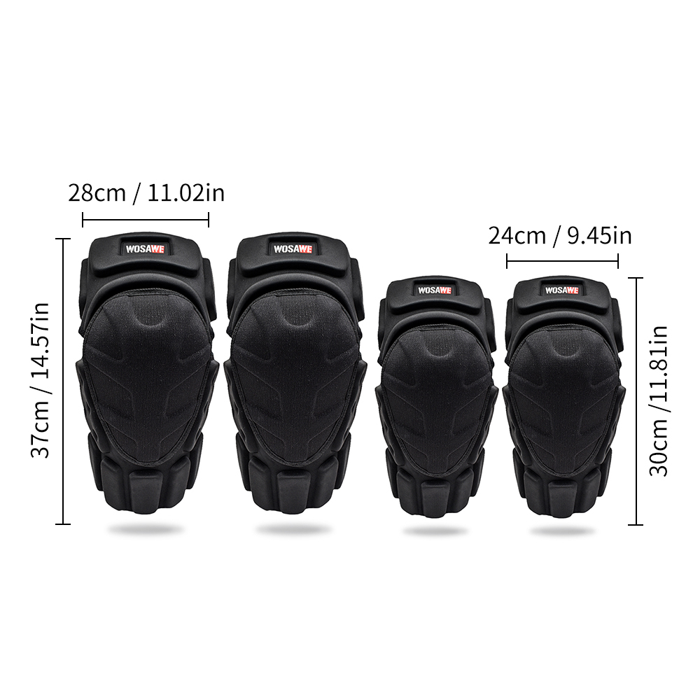 WOSAWE Protezioni per ginocchia per moto Bretelle Protezione di supporto Ginocchiere per motocross Equipaggiamento protettivo per equitazione per moto