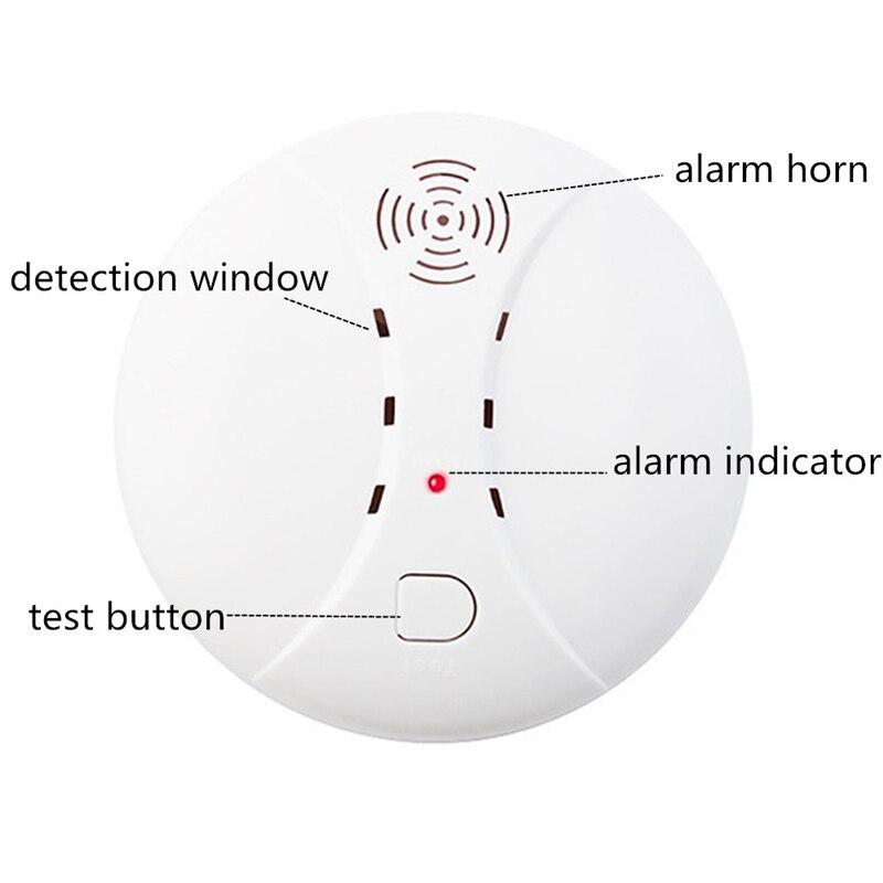 Wireless 433mhz Smog Detector Photoelectric Smoke Fire Sensor for Wireless Home Security WIFI GSM Alarm System