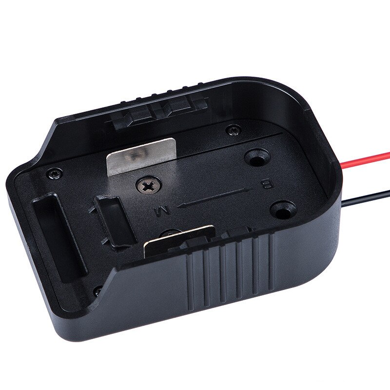 For Makita&amp;Bosch Adapters 18V Battery Power Connector Adapter Dock Holder With 12 Awg Wires Connectors Power Black