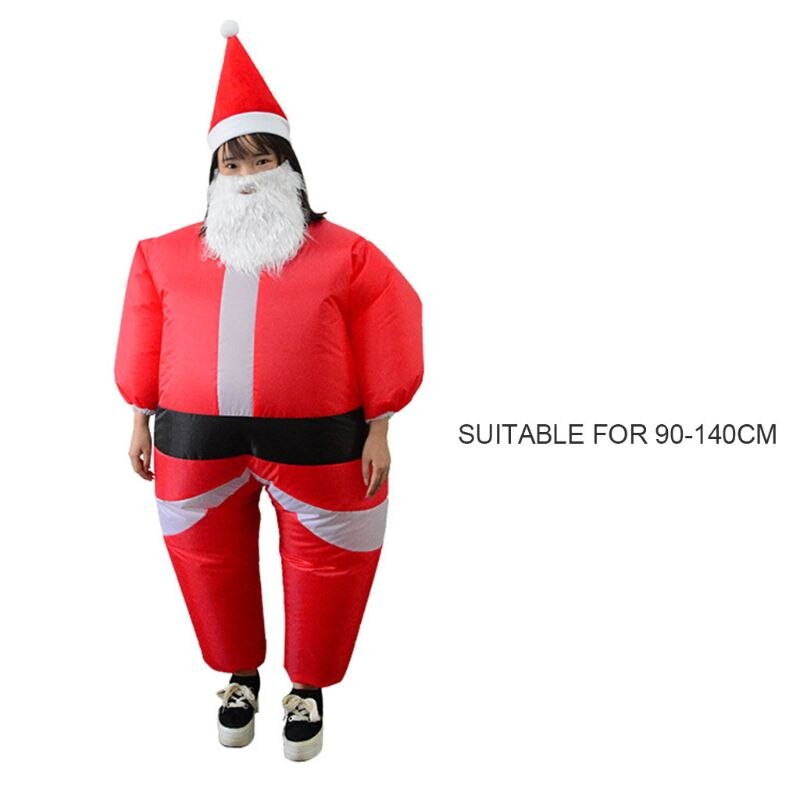 Costume de père noël adulte gonflable sauter Costume déguisement de noël Cosplay: 98