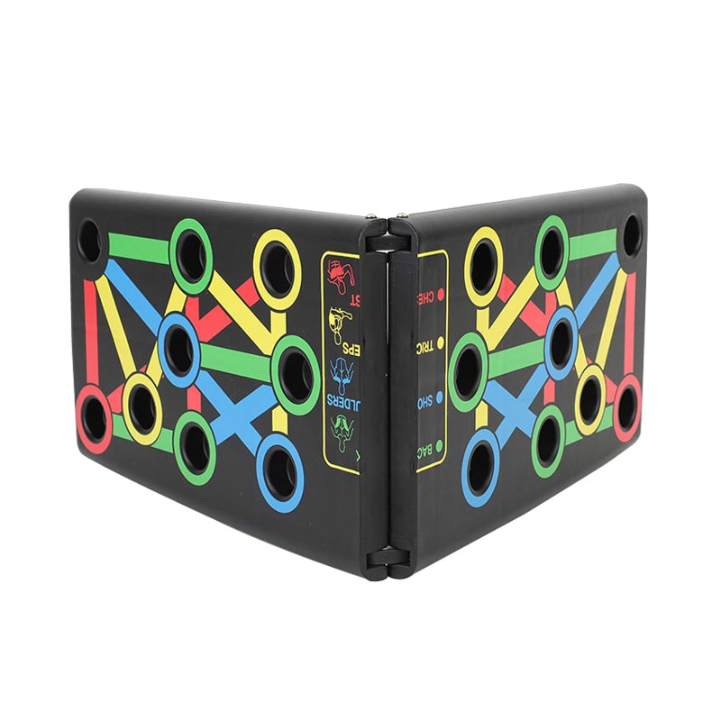 9 in 1 Push Up Board with Instruction Print Body Building Fitness Exercise Tools Men Women Push-up Stands For GYM Body Training