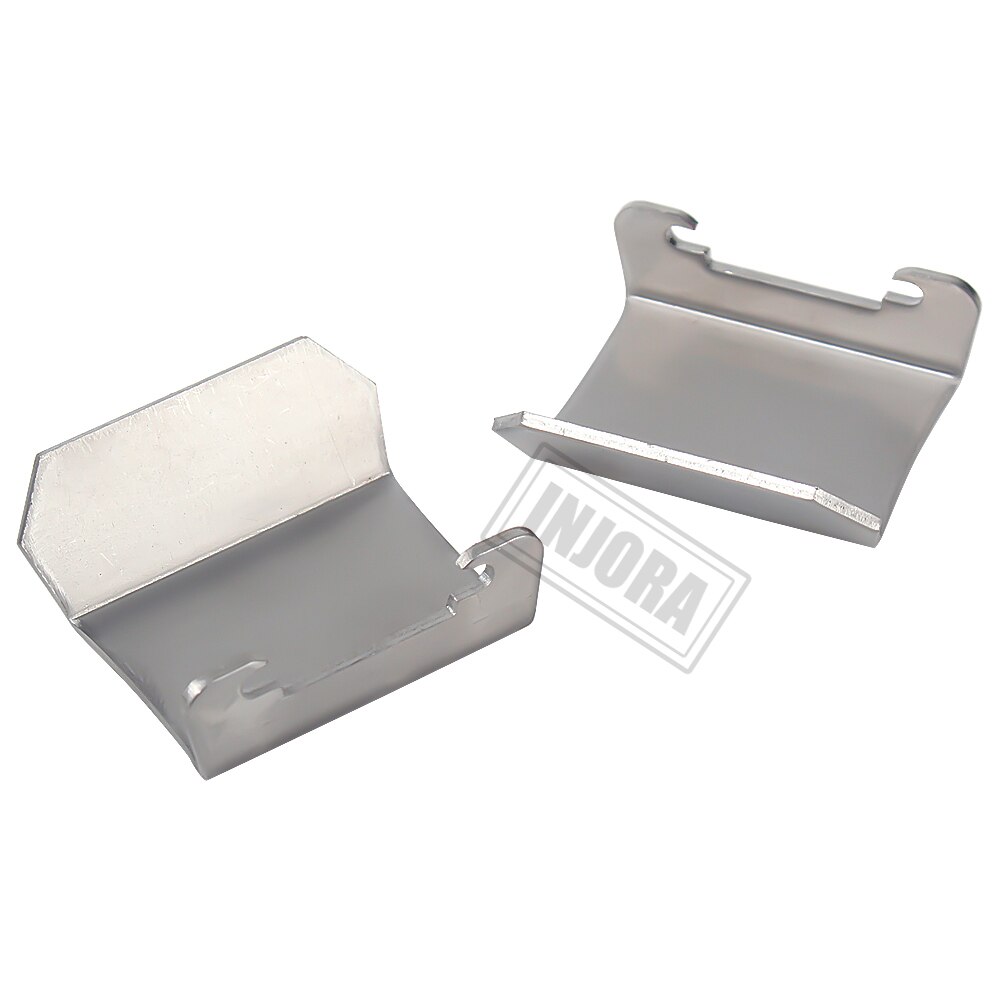 INJORA, Armadura de chasis de Metal, placa protectora de eje para 1/10 RC Crawler Axial SCX10 II 90046 90047 90059 90060, piezas de mejora