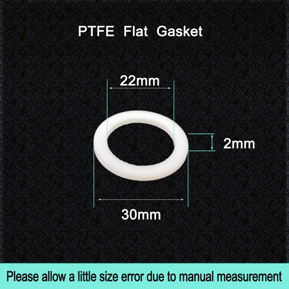 PTFE Flache Dichtung 1/2'' 1'' DN15/20/25/32/40/50/80 PTFE Unterlegscheibe Beständig zu hoch &Ampere; niedrig Temperatur Korrosion Anti-Altern Für Flansch