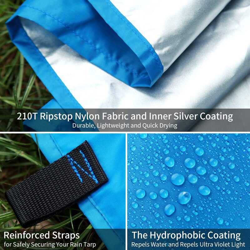 10X10 Voeten Regen Vliegen Hangmat Tent Tarp Voor 2000PU Waterdichte Bescherming-Grote Luifel Is Draagbaar En Biedt ideaal Onderdak