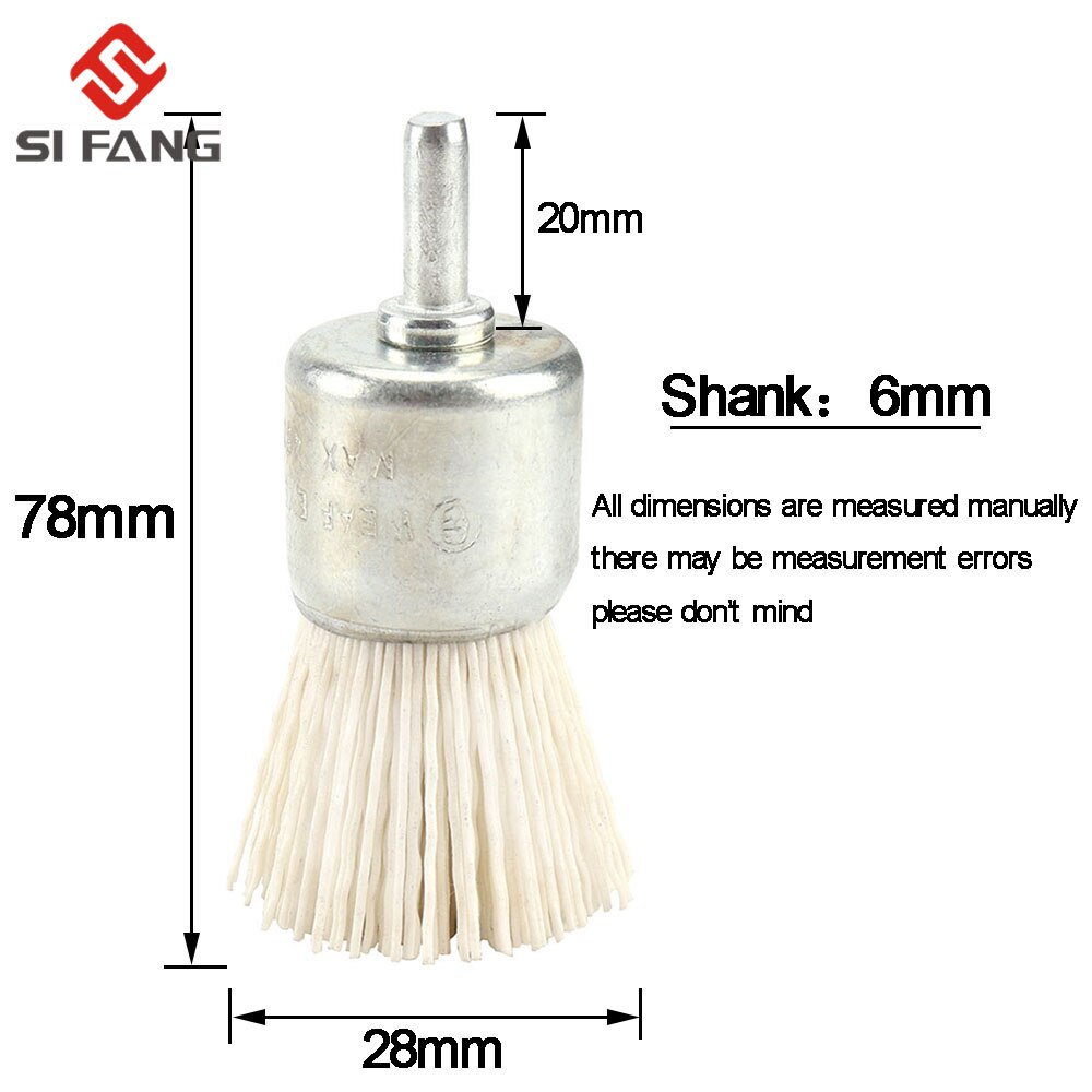 1/3pcs 30mm Cup Nylon Abrasive Brush Wheel Wire Brush for Drill Rotary Tool Wood Polishing Deburring Cleaning 80#/120#/240#: 240Grit