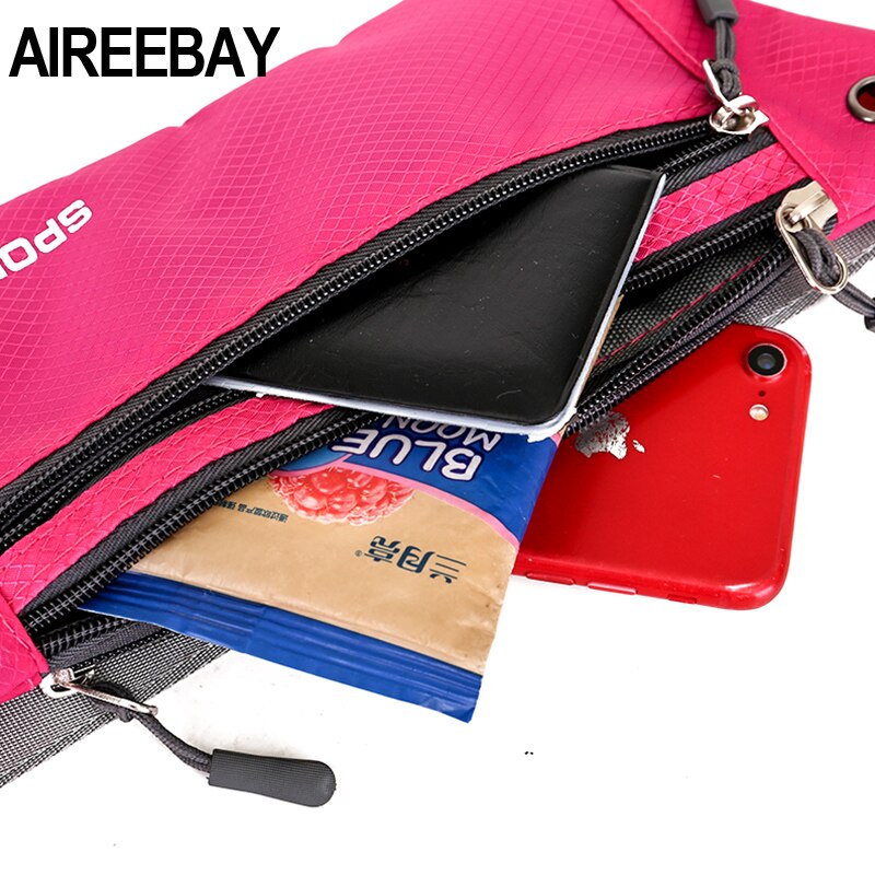 AIREEBAY Mini Fanny Pack For Women Portable Colorful Waist pack Travel Multifunctional Waterproof Phone Belt Bag