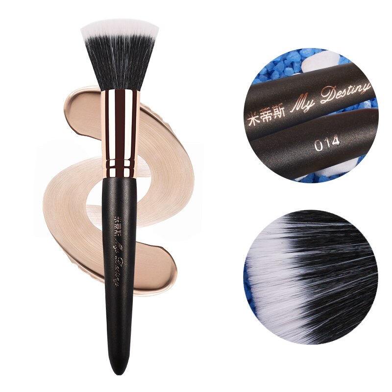 My destiny flat base pudderbørste makeup makeup børster pincel maquiagem brochas maquillaje pinceaux maquillage kwasten 014
