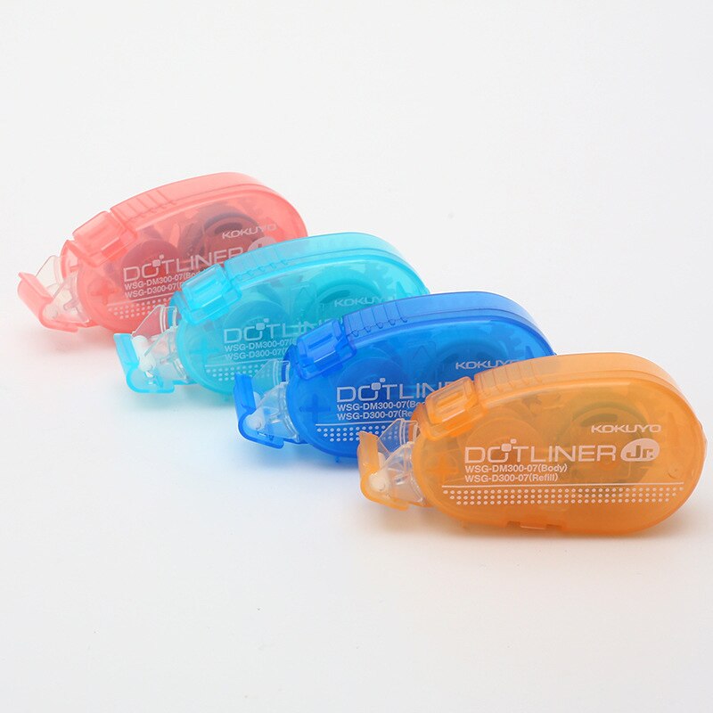 Correction Tape Double Sided Adhesive Dots Stick Roller Permanent Refillable Applicator Glue Tape Dispenser