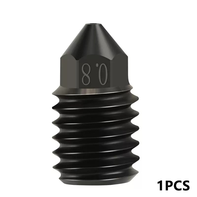 For Bambu Lab X1/P1P Nozzle 0.6 0.8 1.0mm Hardened Steel CHT Cloning Brass Nozzle Upgraded Hotend Steel For Bambu Lab 3D Printer