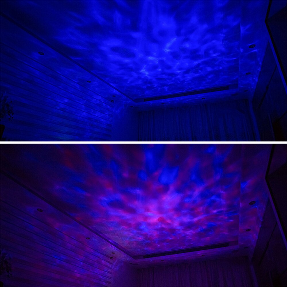 Multicolor Ocean Wave Light Projector Nachtlampje Met Mini Muziekspeler Voor Woonkamer En Slaapkamer Baby Lamp