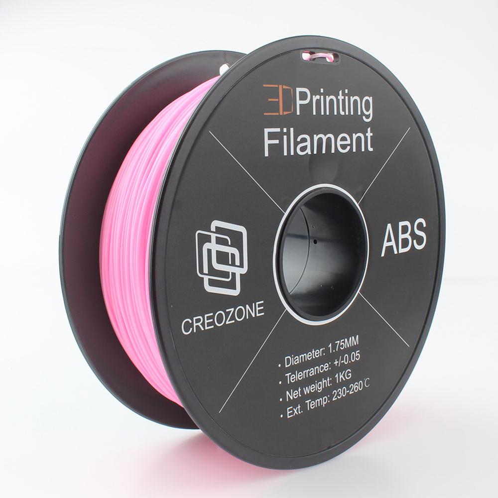 Creozone abs-kunststof voor 3d printers abs-filament 1.75 1kg 2.20 lbs 3d printerfilament 3d printmaterialen: Abs-roze