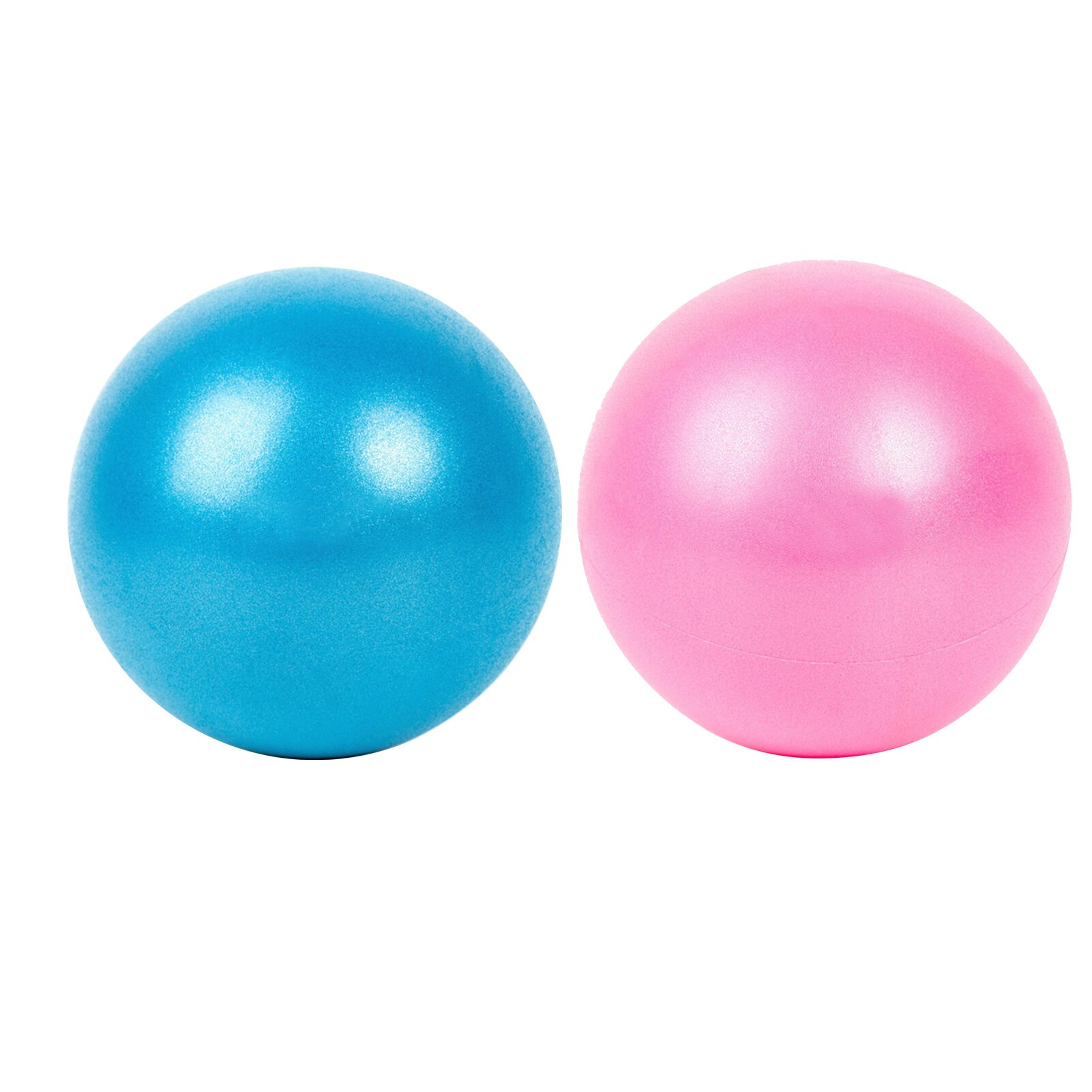 2 aufblasbare gymnastikbälle aus pvc für heimtraining, balanceübungen, fitness, pilates, bodybuilding und gesundheitspflege.: Blau rosa