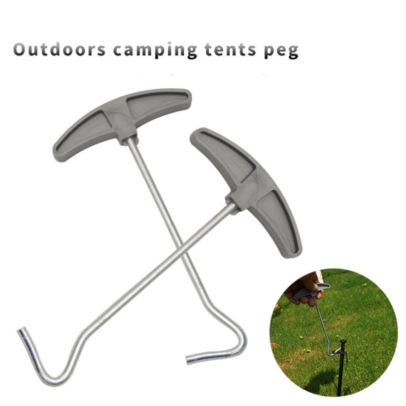 Camping Tent Peg Stake Hammer Puller Extractor Nail Puller Metal Awning Stakes Hooks Remover Lifter Pro