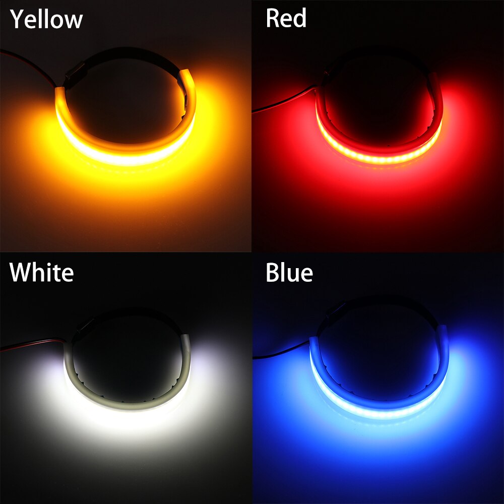 Rød / blå / gul / hvid smd led strip strip look look gaffel blinklys indikator lys til motorcykel tilbehør