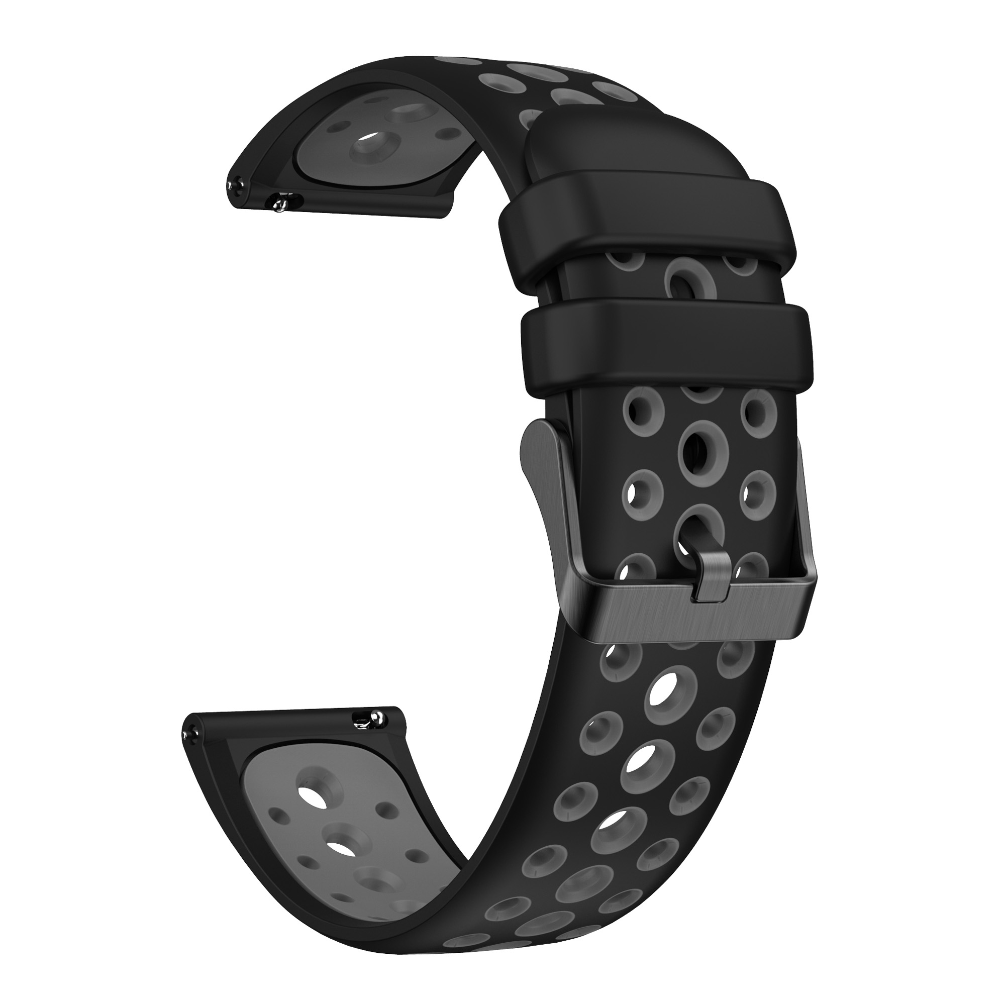 Bracelet en silicone pour Huawei Watch Gt4, 2 couleurs, sport respirant, bracelet en silicone pour Huawei Smartwatch, 22mm, universel, original, 46mm: GREEN BLUE