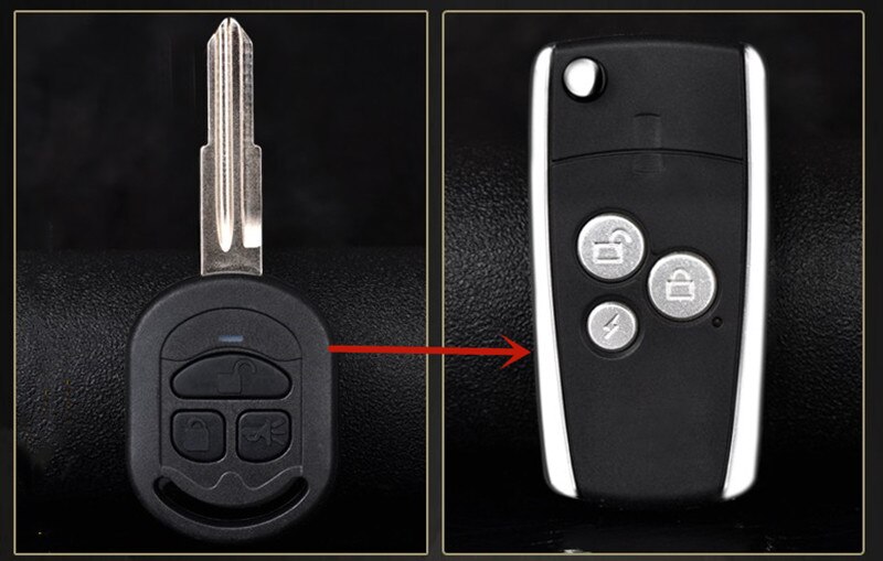 3 Buttons Replacement Modified Flip Folding Remote Key Shell Case For Buick Excelle HRV Fob For Chevrolet Key Cover