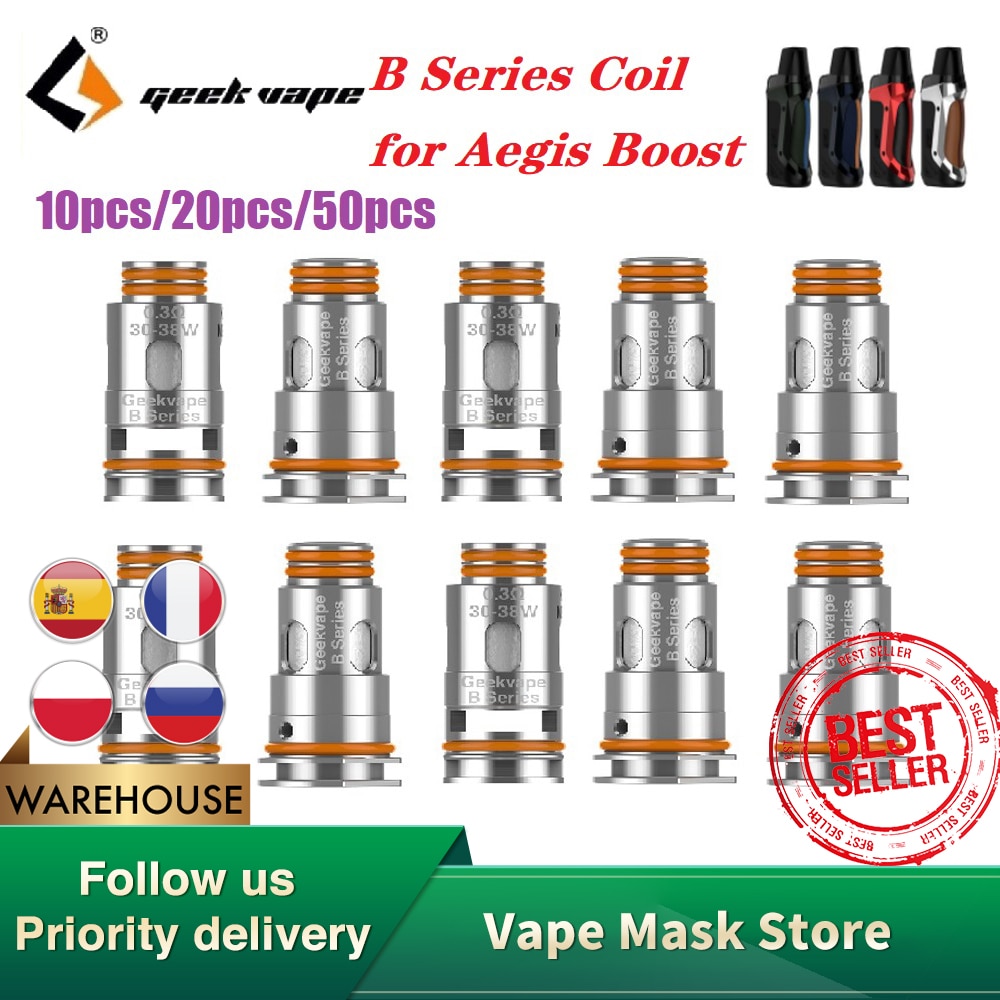 Original Geekvape B Serie Spule 5 teile/paket für Ägide Schub Bausatz 0,3 Ohm/0,4 Ohm/0,6 Ohm/1,2 Ohm Spule Elektronische Zigarette Verdampfer