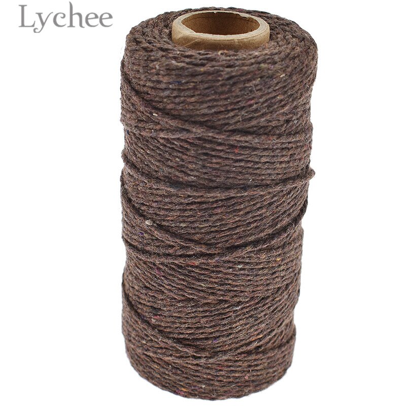 Lychee Life 100 Yards 2mm Colorful Cotton Thread High Ouality Sewing Thread DIY Sewing Accessories For Jeans Clothes Curtain: 4