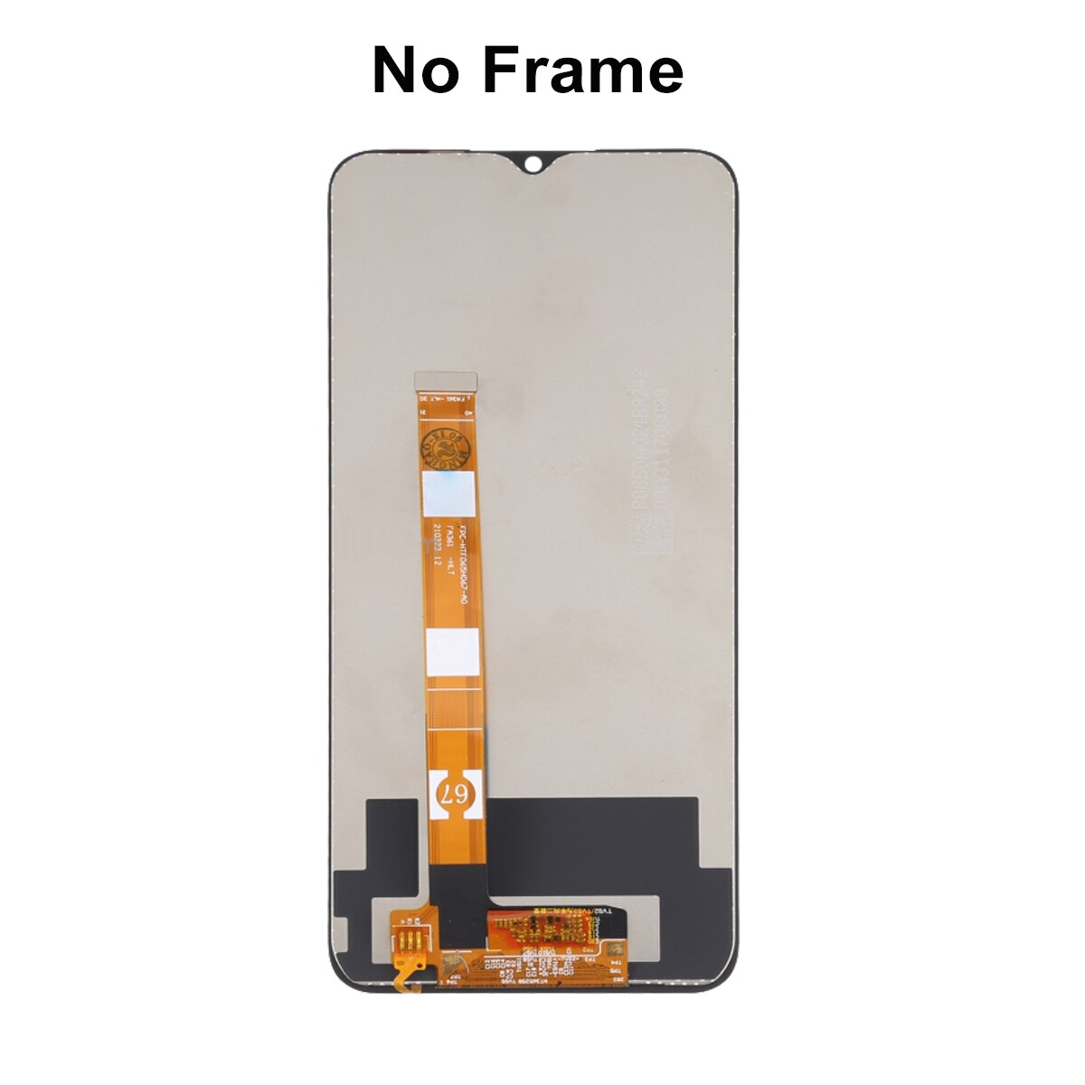 6.5 "per OPPO Realme C25 RMX3193 RMX3191 Display LCD Touch Screen Assembly di ricambio per Realme C25S RMX3195 RMX3197 LCD: No Frame