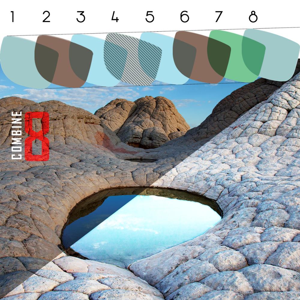 Oowlit polariserede erstatningslinser af blå gradient for-oakley frogskins solbriller