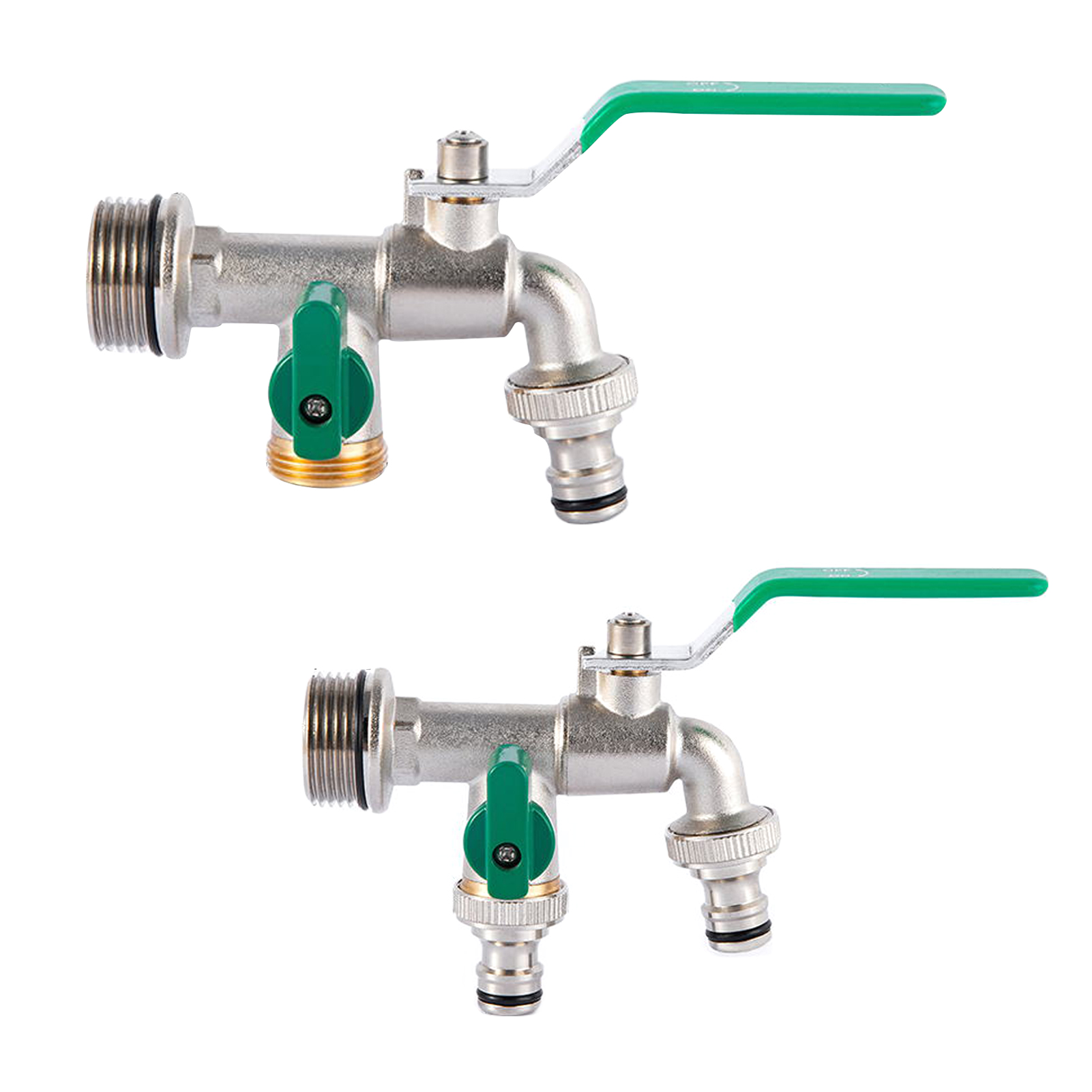 Dubbele Kleppen Water Tap 3/4 1/2 Inch Afneembare Tap Met Dikker Outlets Kleppen Voor Tuin Drinkwater Farm Crop Tuin gereedschap