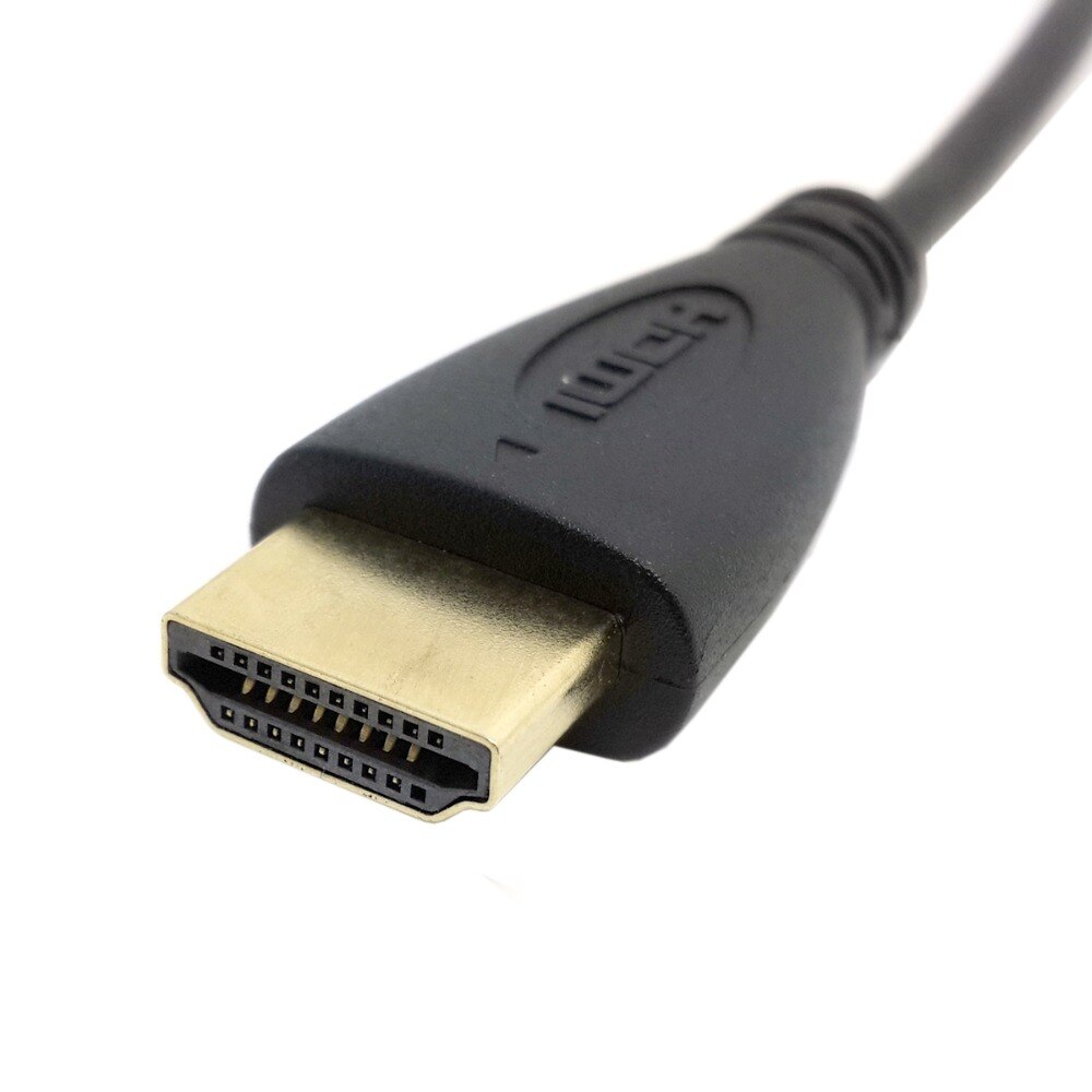 Jimier CY Cable Micro HDMI Left Angled 90 Degree to HDMI Male HDTV Cable 50cm for Cell Phone & Tablet