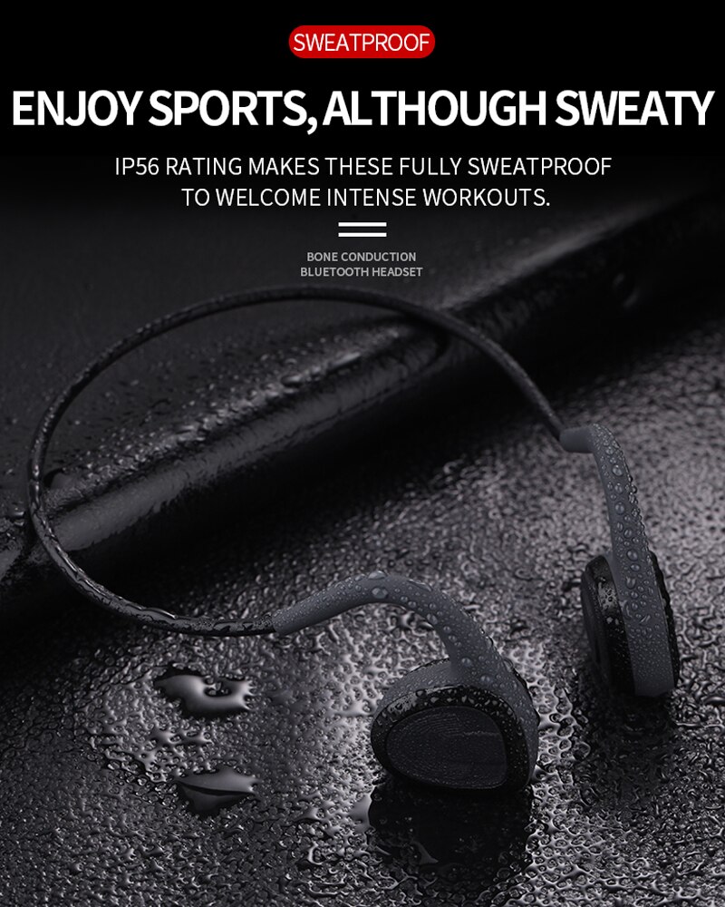 R11 Hoofdtelefoon Bluetooth 5.0 Beengeleiding Headsets Draadloze Sport Oordopjes Mic Handsfree Ondersteuning