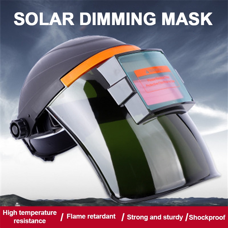 Jcd Solar Automatische Dimmen Lashelm Grote Lens Verstelbare Bereik DIM4/9-13 Mig Mma Elektrisch Lassen Masker voor Lassen Mach