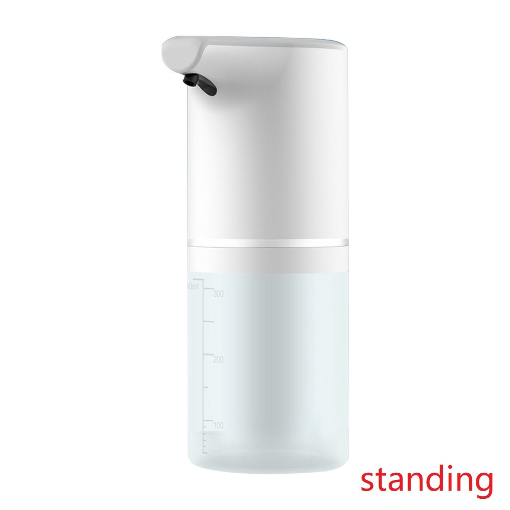 Automatic Soap Dispenser Intelligent Induction Hand Washer LED Temperature Display Wall-mounted Foam Soap Dispenser Kitchen Tool: White D