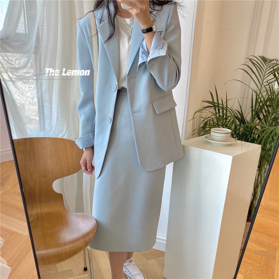 Spring Suiss JuneLove 2022 Spring Suits Single Breasted Blazer+... – Grandado