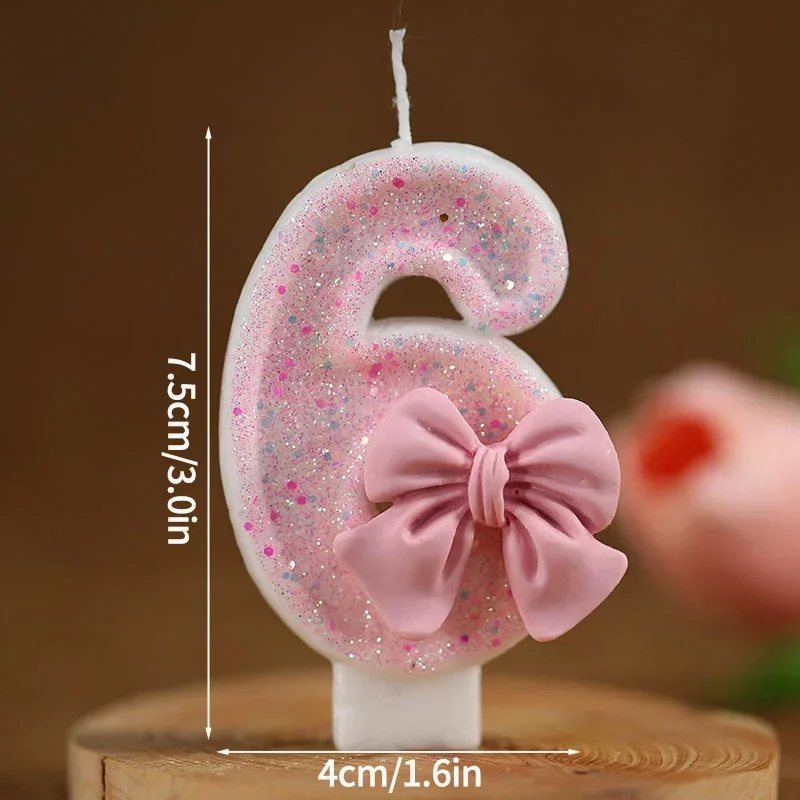 Vela de pastel con número 2025, vela de cumpleaños con purpurina rosa, 1, 2, 3, 4, 5, 6, 7, 8, 9, vela con número 3D, adorno para tarta, decoración para tarta de de cumpleaños: WOOD