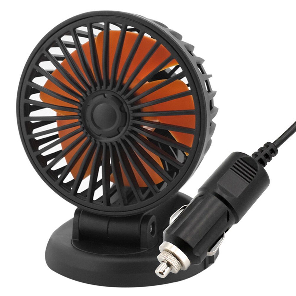 Zomer 12V 24V Voertuig Cooling Ventilator Voor Auto Suv Truck Bus 5 Blades Draaibare Mini Elektrische Koeling fan Auto Accessoires: 24v