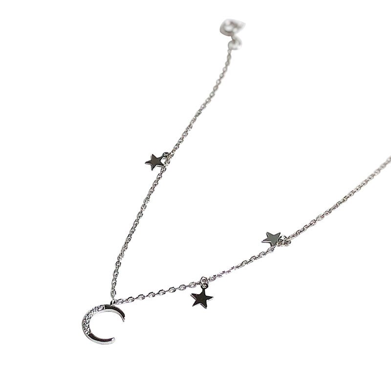 Armband aus 925 sterlingsilber mit mondstern-fußkettchen und aaaa-zirkonia, ideal für den sommer