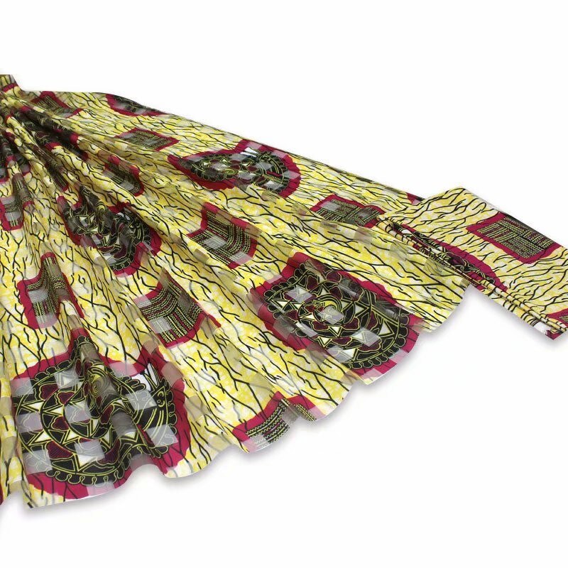 Silke stof til dame kjole broderet george silke stof afrikansk metallisk silke stof 114cm/8mm 4+2 yards  tx07286