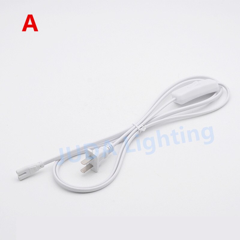 T5 plug cable with on / off switch USB plug wire with button switch Power Cord Extension Cord for table lamp desk light fittings: A