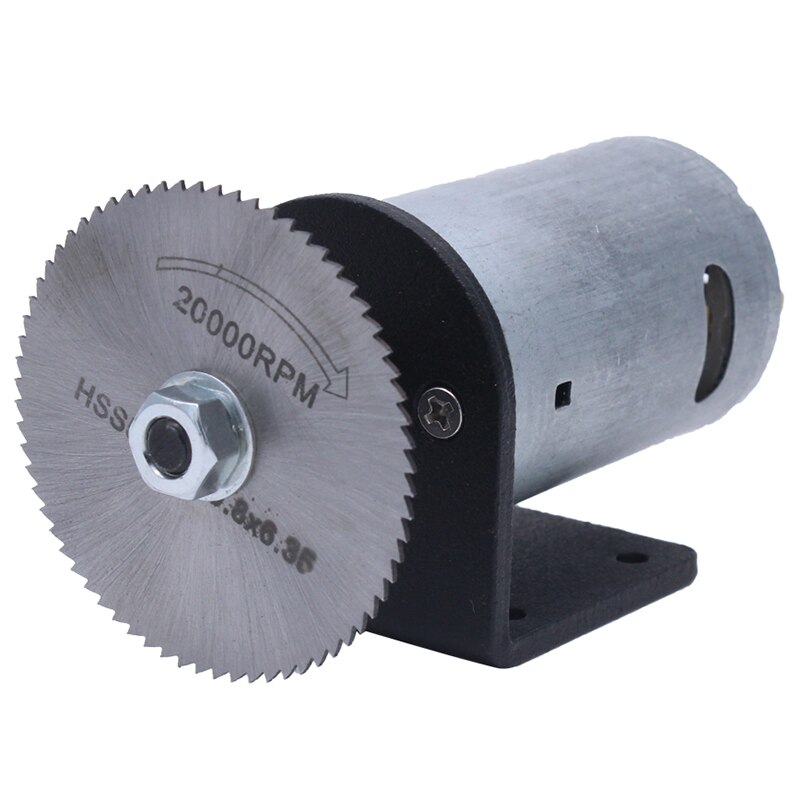 mini utensili per la lavorazione del legno fai-da-te motore Dc 24V impostato di seghe elettriche con zoppo circolari staffa adatta piastra in plastica acrilica in legno