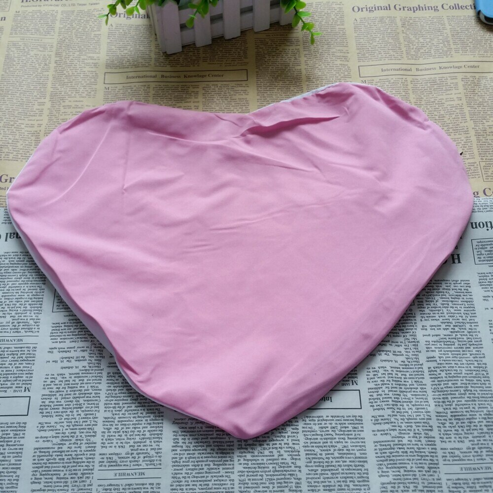 10 stuks sublimatie blanco kussensloop voor warmte/thermische overdracht persmachine hart perzik huid kussensloop 46*37cm: Roze polyester