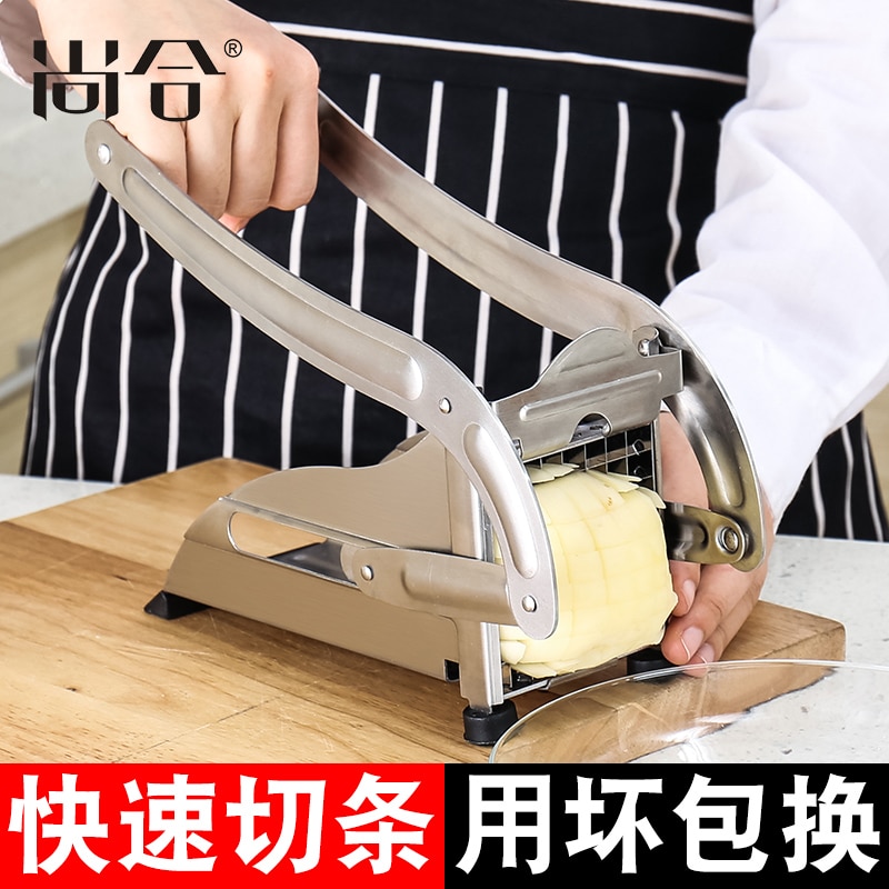 304 stainless steel household chips cutter potato chip kitchen potato chips knife tool french fries chip cutter slicer chopper