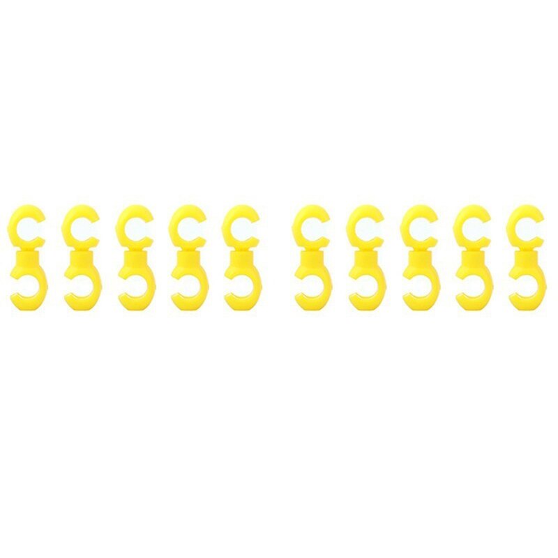 20/10 pcs Bicycle MTB Brake Cable S Style Clips Buckle Hose Guide Bike Cross Line Clip: 10 pcs Yellow