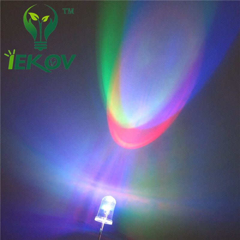 10 kpl led 5mm rgb hidas salama punainen vihreä sininen säteilevä diodi  +10 x 5mm led rgb nopea punainen vihreä sininen sateenkaaren monivärinen led