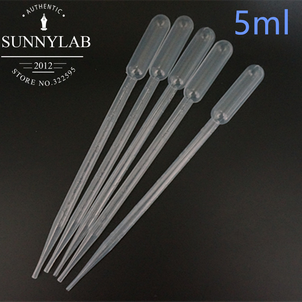 1000 Stuks 0.2Ml/0.5Ml/1Ml/2Ml/3Ml/3ml-L/5ml/10Ml Plastic Pasteurpipet Transferpipet