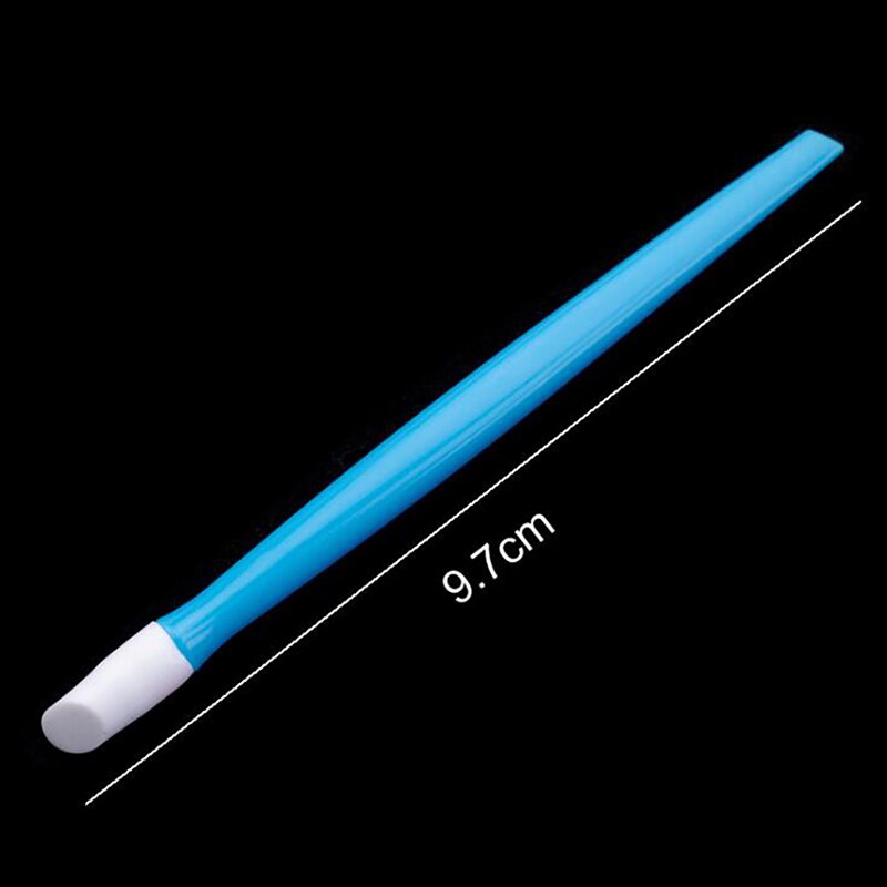 Plastic Handvat Nail Cuticle Push Stick Rubber Getipt Nail Cleaner Gekleurde Nail Art Tool Voor Mannen En Vrouwen Nail Art manicure Tool