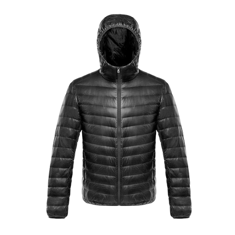 Märke 90%  vit dunjacka herr höst vinter varm kappa män ultralätt dunjacka herr vindtät parkas