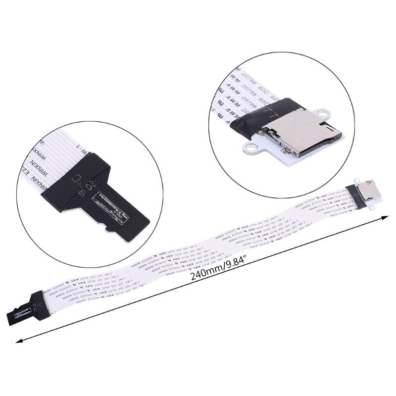 TF micro SD male to TF micro SD FeMale (TF to TF)Flexible Memory Card Extension cable Extender Adapter reader reader Cord Linker