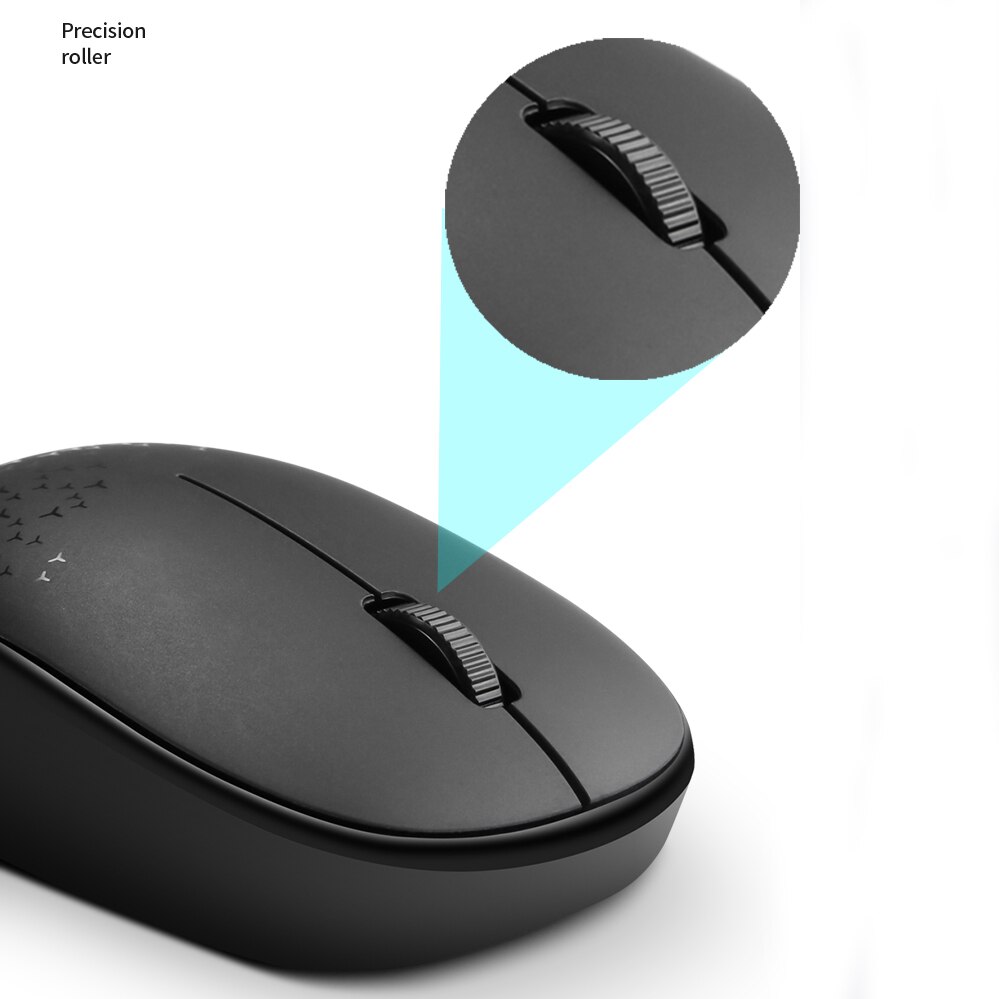metoo Wireless Bluetooth Silent Mouse Ultra-thin Ergonomic Portable Optical Mouse For tablets laptops and mobile phones