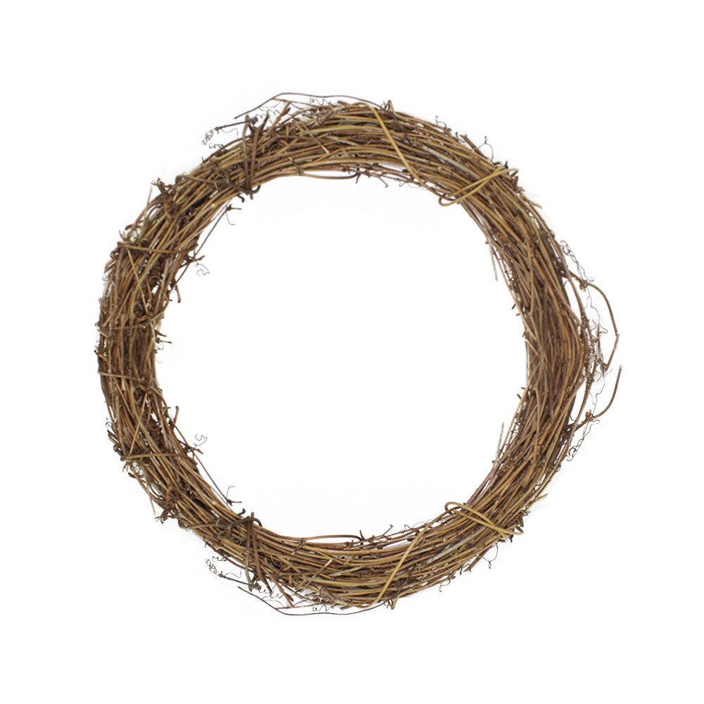 Corona de mimbre de ramas secas naturales para de Festival, decoración de pascua artesanal, guirnalda, decoración de boda, suministros para colgar en la pared # A