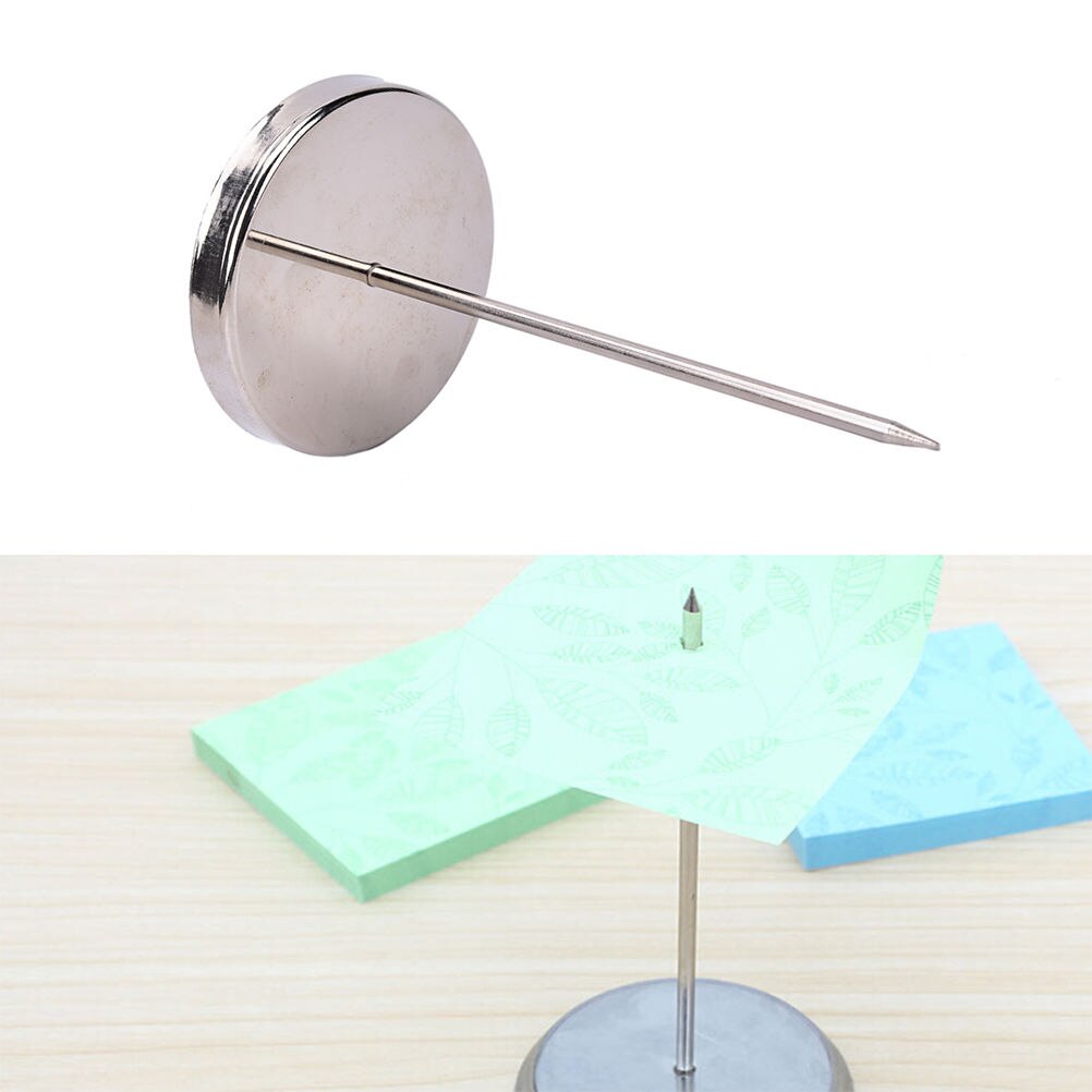 Rustfrit stål lige stang papir memo holder spike stick til faktura kvittering køkken tilbehør